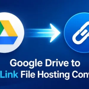 Google Drive to direct link file hosting conversion